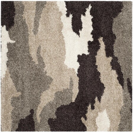 Safavieh 4 x 4 ft. Shag Power Loomed Square Area Rug, Beige and Multicolor SG453-1391-4SQ